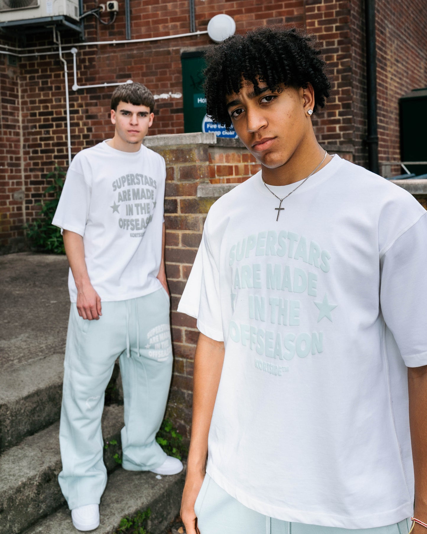 SUPERSTAR CLASSIC T-SHIRT WHITE | AIR BLUE