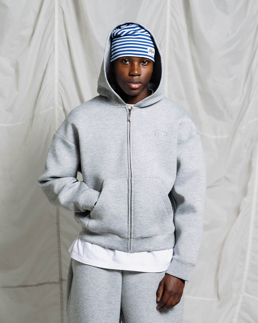 KORTS DAILY SCUBA ZIP-UP HOODIE | MARL GREY