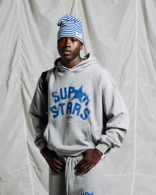 SUPERSTAR ERA HOODIE | MARL GREY/BLUE