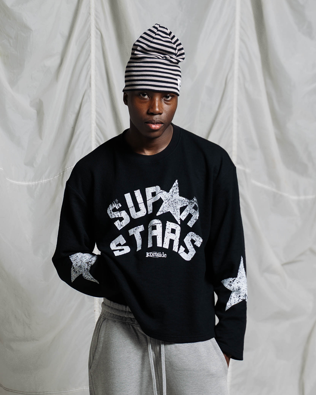 SUPERSTAR ERA WAFFLE LONG SLEEVE | BLACK
