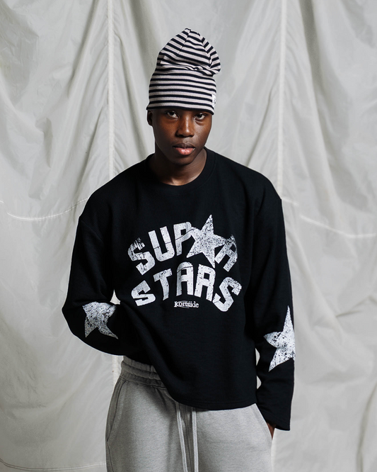 SUPERSTAR ERA WAFFLE LONG SLEEVE | BLACK
