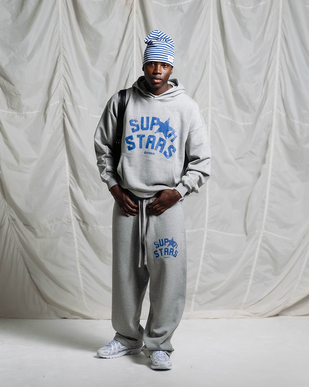 SUPERSTAR ERA BAGGY JOGGER | MARL GREY/BLUE