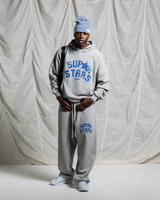 SUPERSTAR ERA BAGGY JOGGER | MARL GREY/BLUE