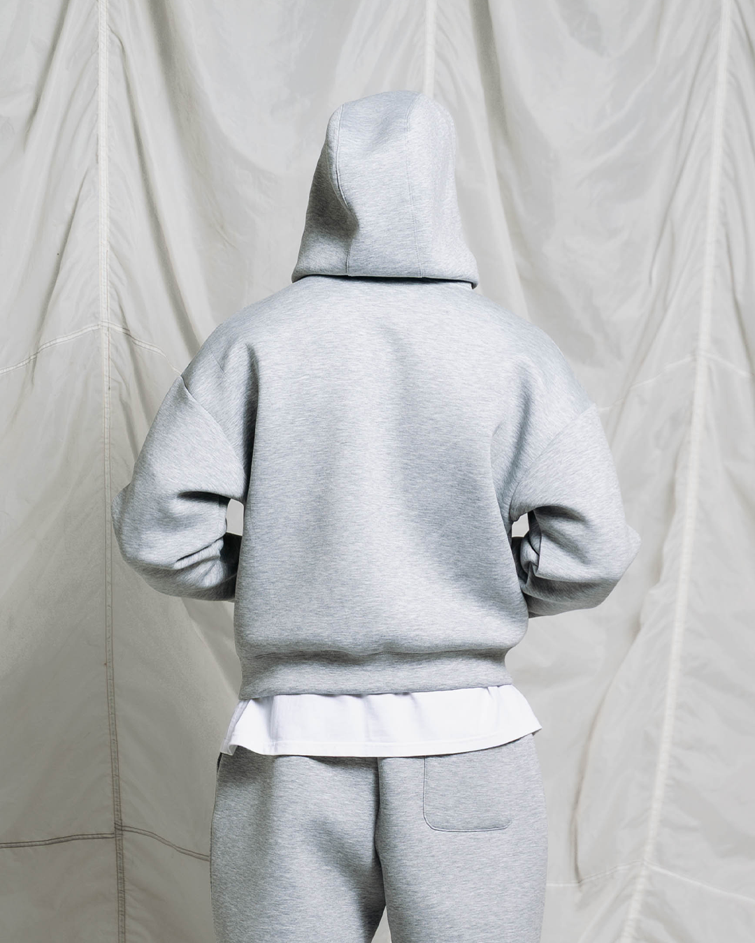 KORTS DAILY SCUBA ZIP-UP HOODIE | MARL GREY