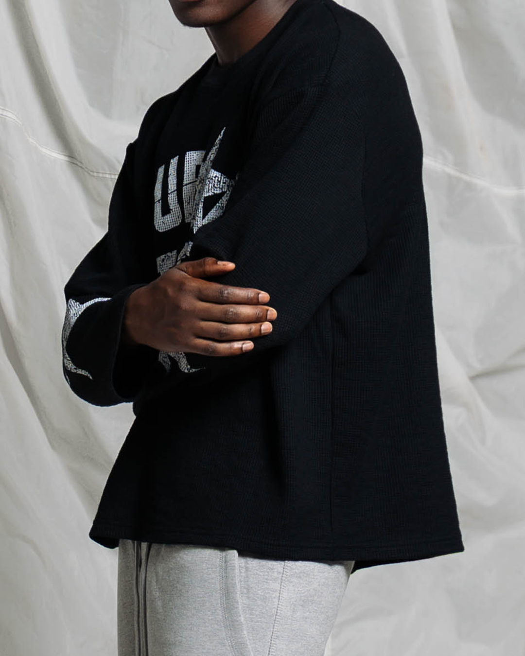 SUPERSTAR ERA WAFFLE LONG SLEEVE | BLACK