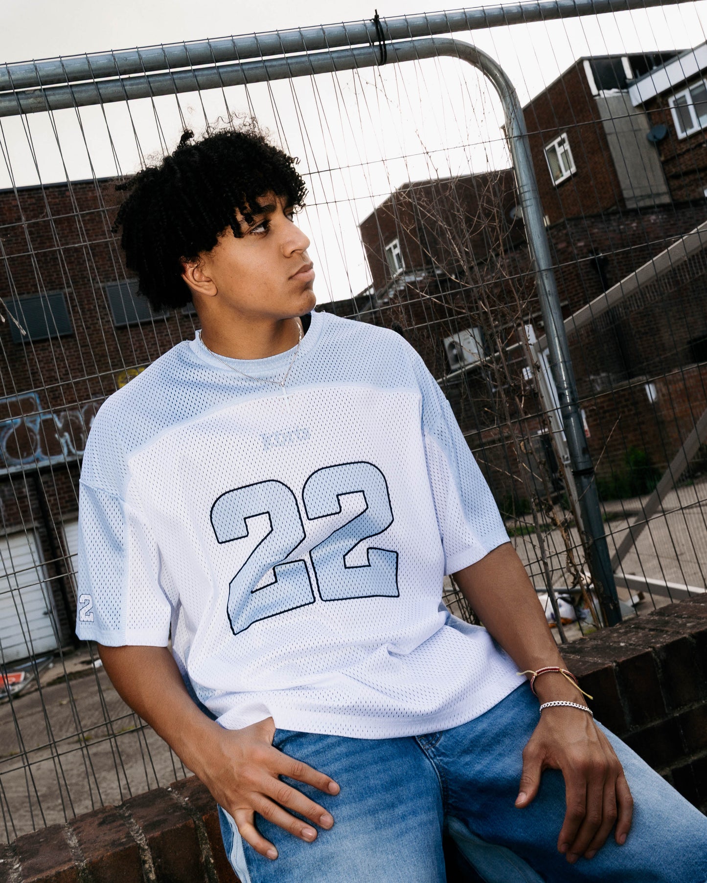 HARLEM JERSEY WHITE | BLUE