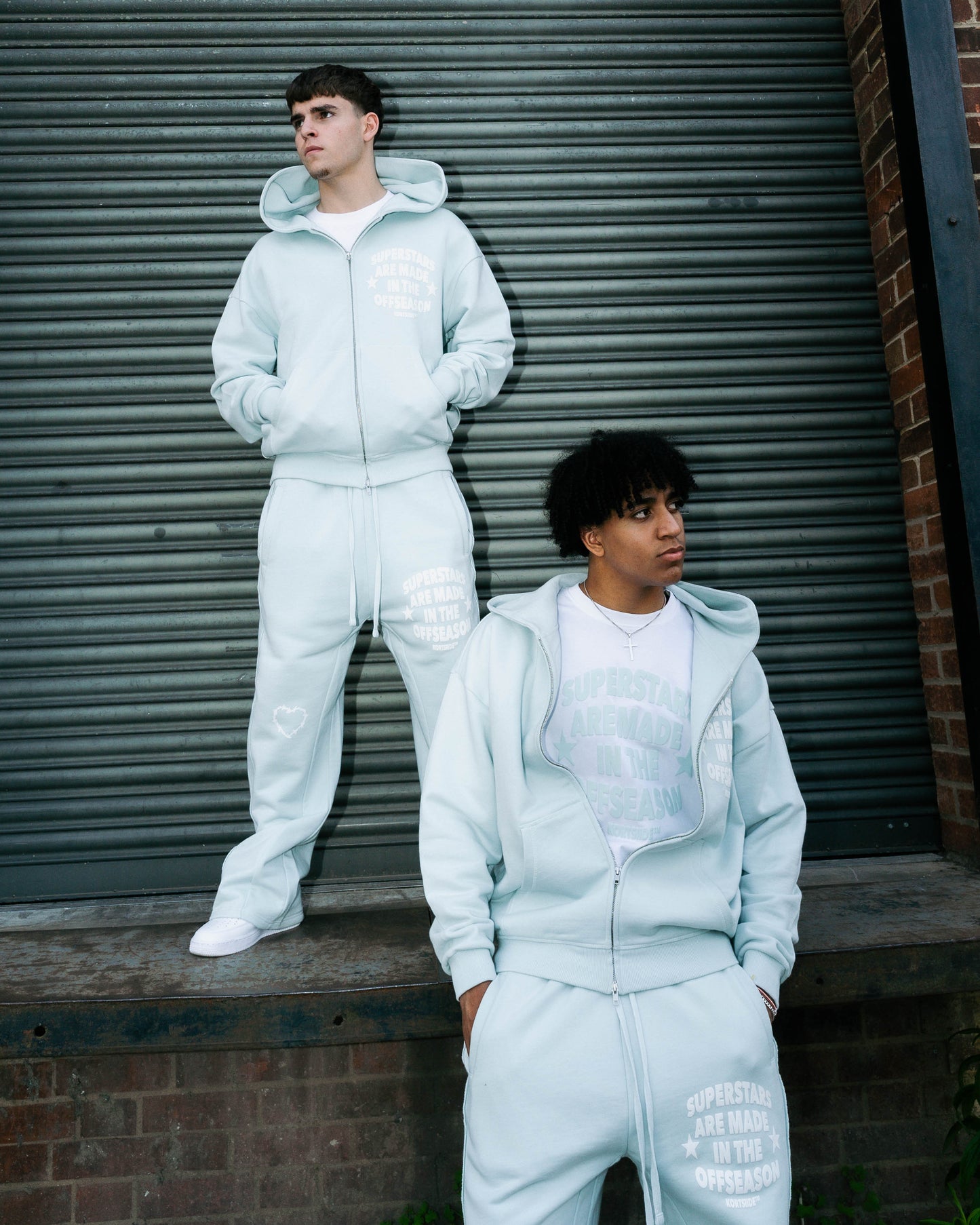 SUPERSTAR ZIP-THROUGH HOODIE | AIR BLUE