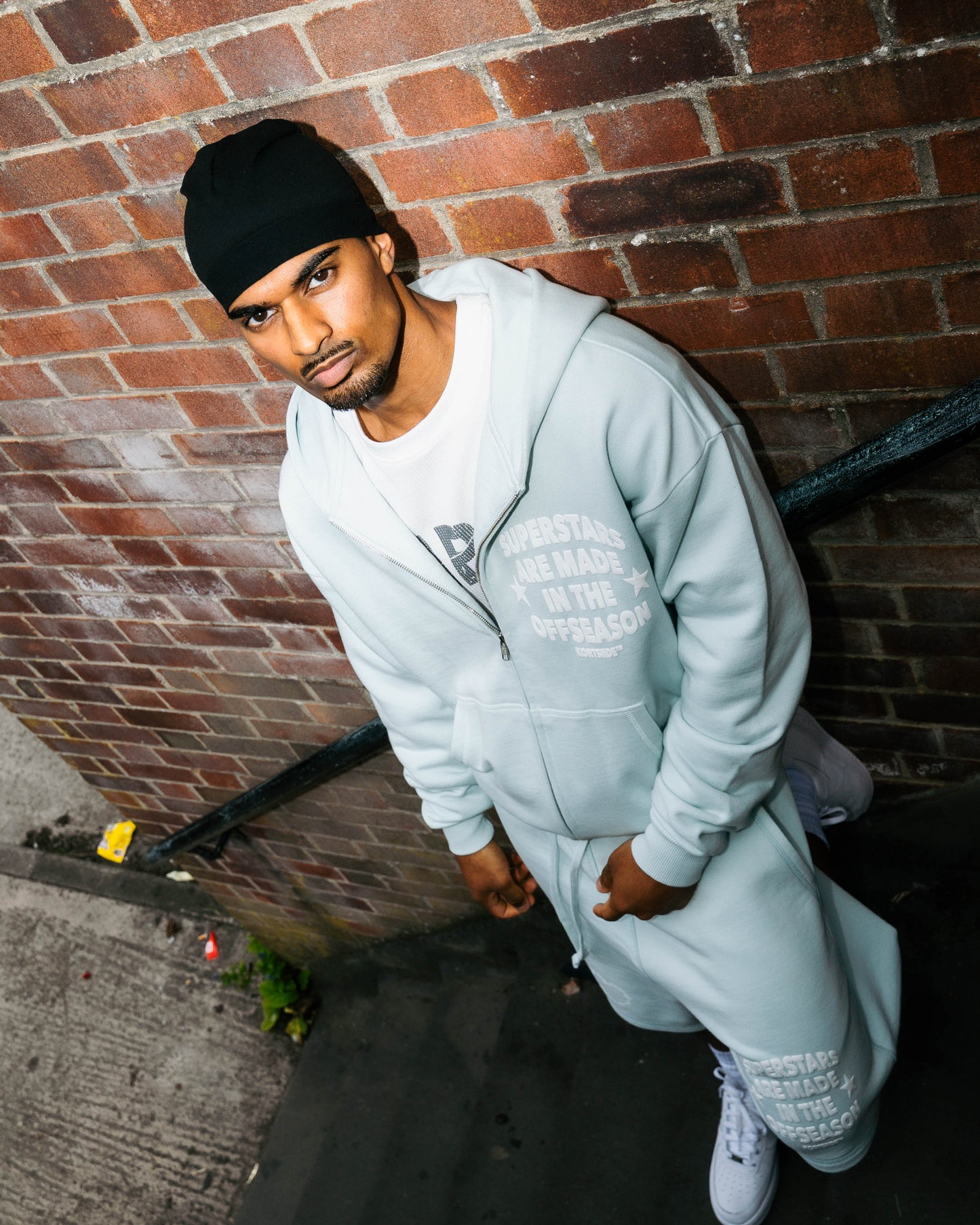 SUPERSTAR ZIP-THROUGH HOODIE | AIR BLUE