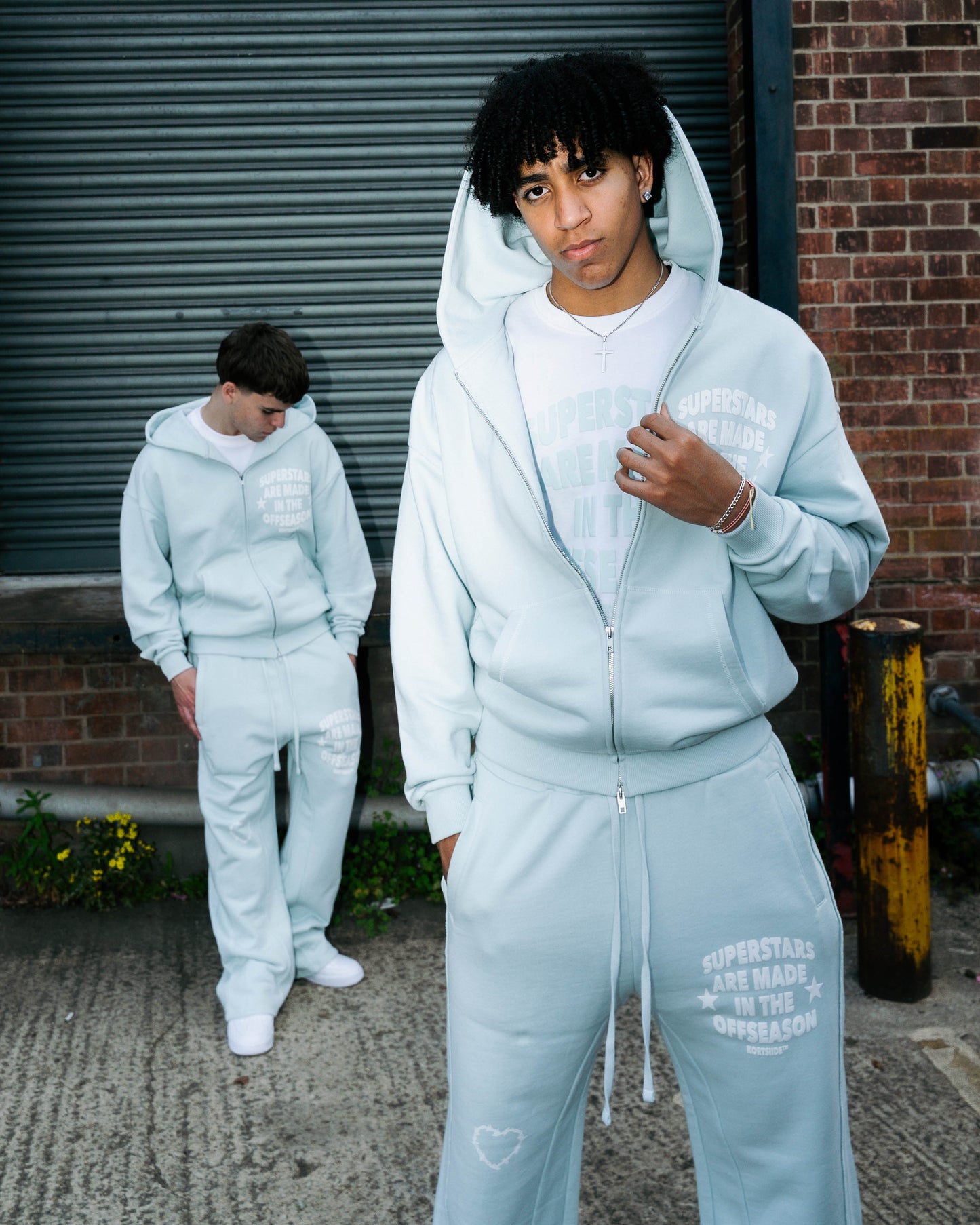 SUPERSTAR ZIP-THROUGH HOODIE | AIR BLUE