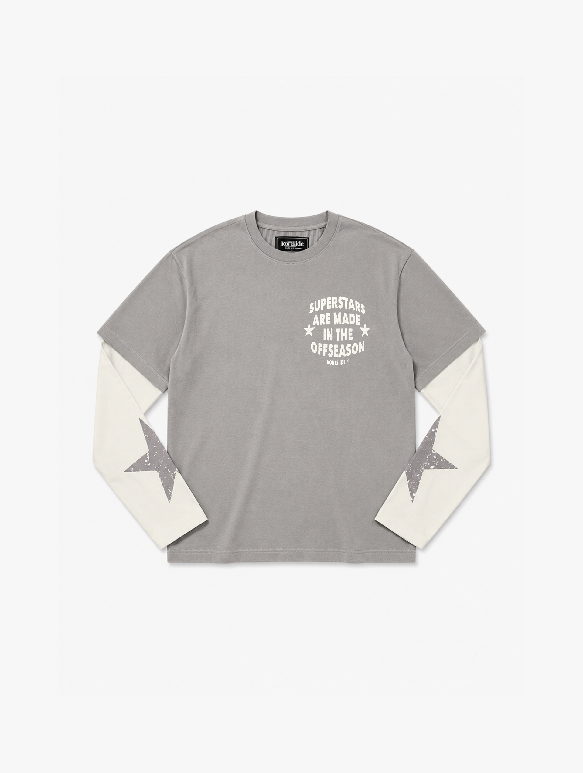 SUPERSTAR LAYERED T-SHIRT | GREY – kortsiide