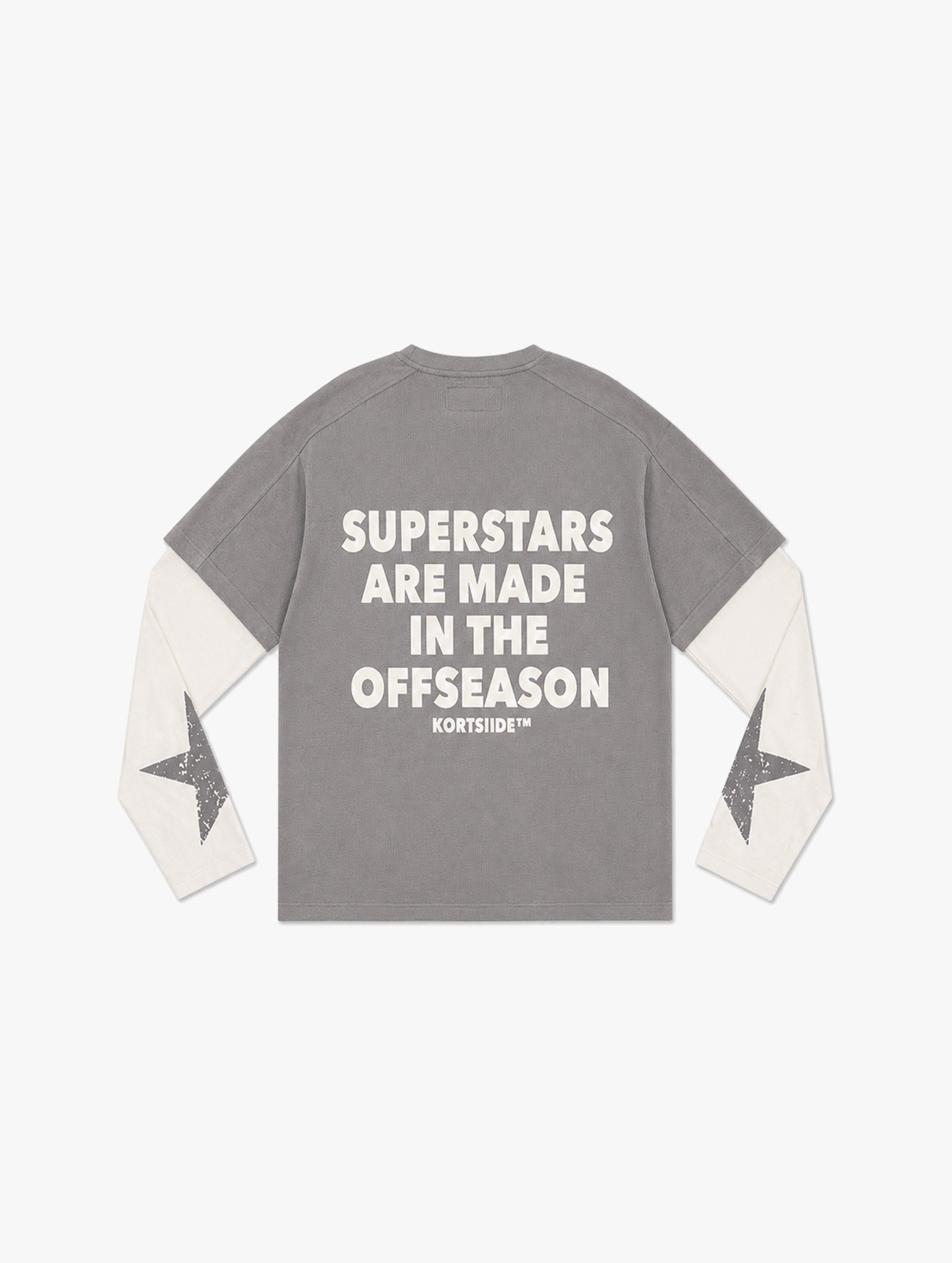 SUPERSTAR LAYERED T-SHIRT | GREY