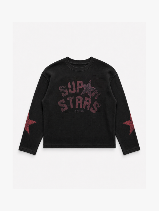 SUPERSTAR ERA WAFFLE LONG SLEEVE | BLACK