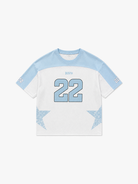 HARLEM JERSEY WHITE | BLUE