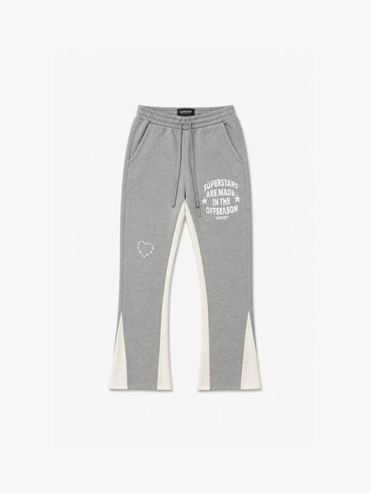 SUPERSTAR FLARED JOGGER | MARL GREY