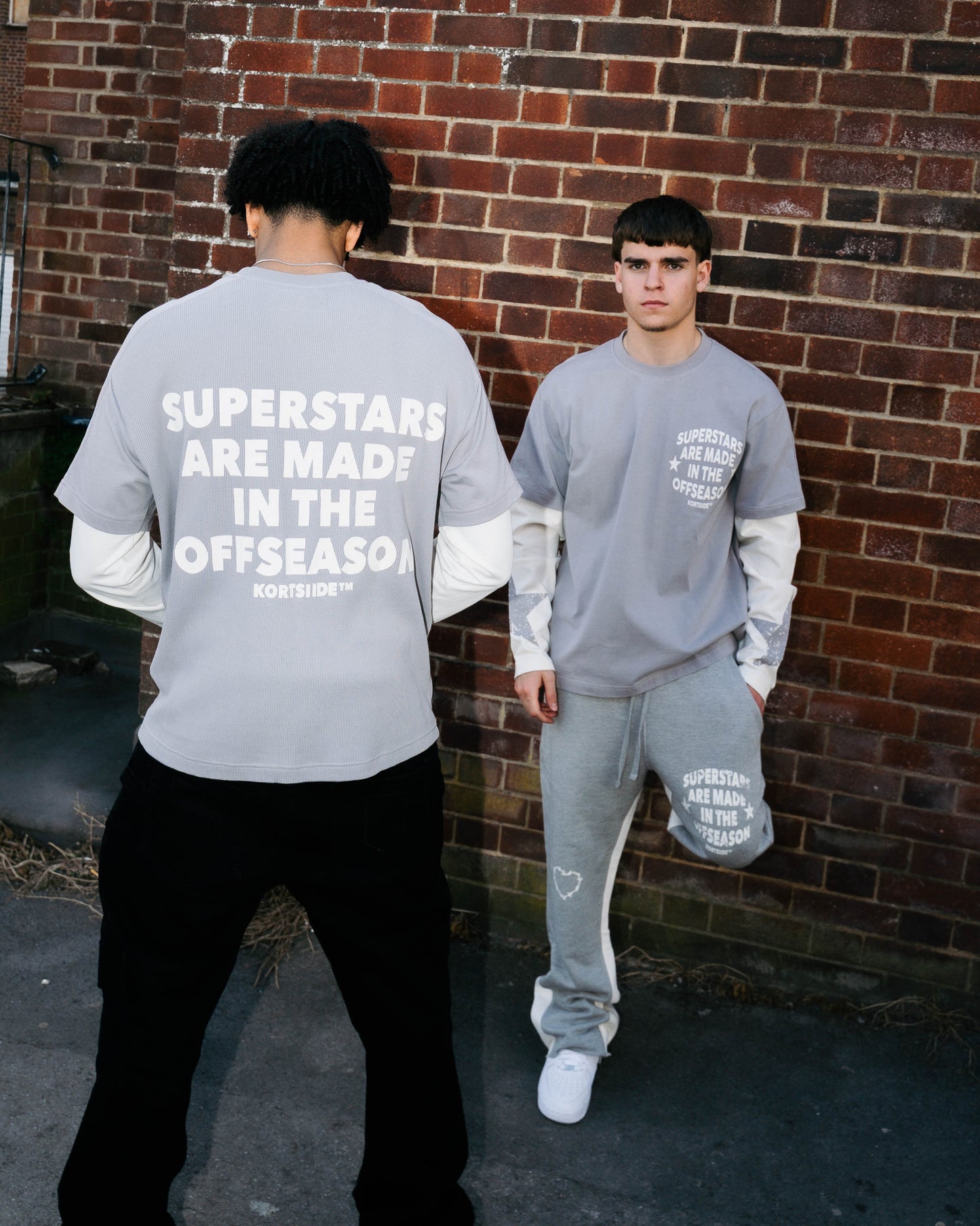 SUPERSTAR LAYERED T-SHIRT | GREY