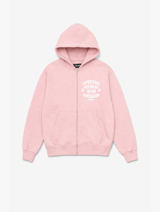 SUPERSTAR ZIP-THROUGH HOODIE | CLOUD PINK