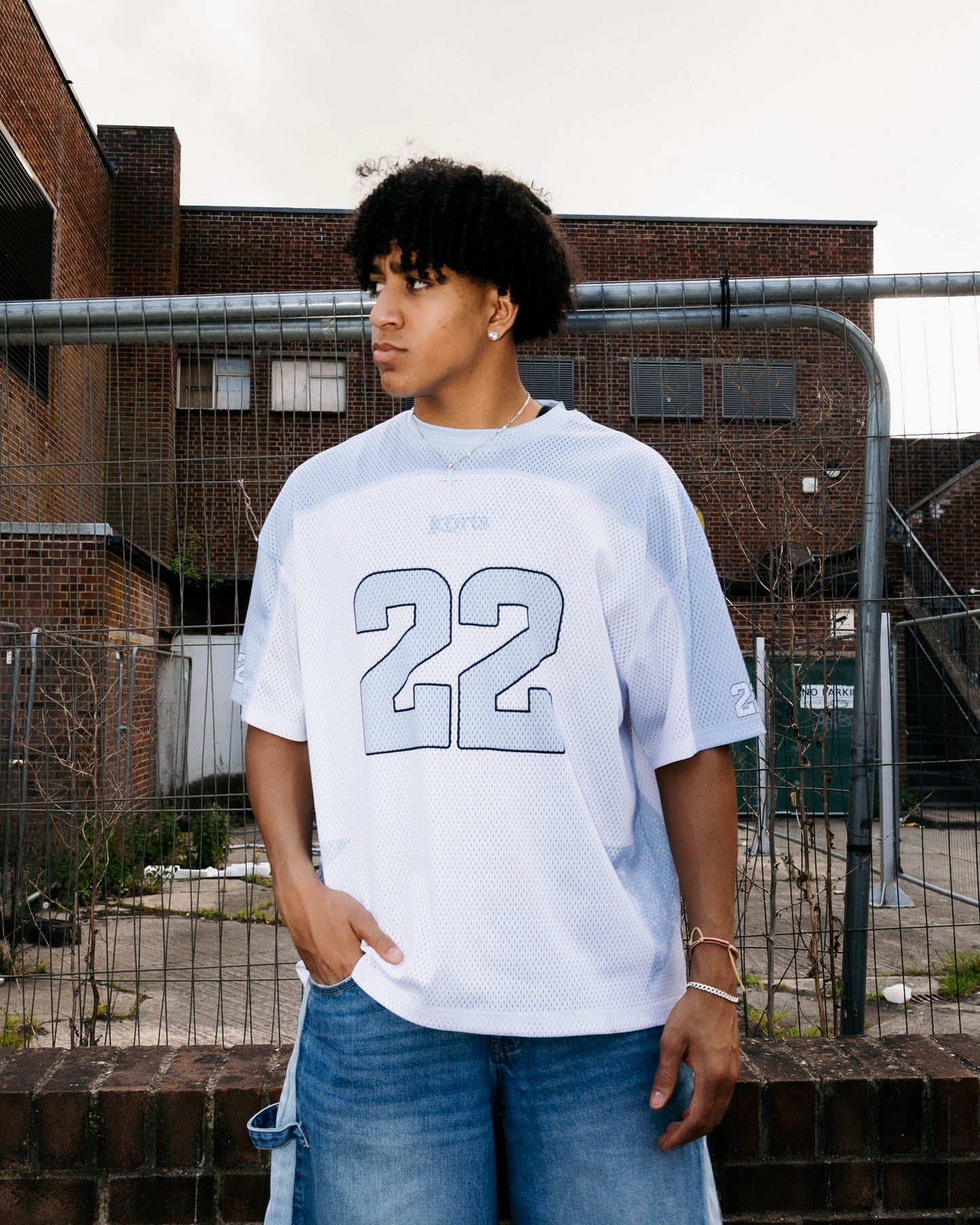 HARLEM JERSEY WHITE | BLUE
