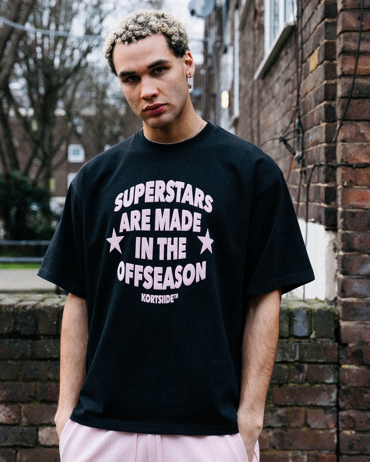 SUPERSTAR CLASSIC T-SHIRT BLACK | CLOUD PINK