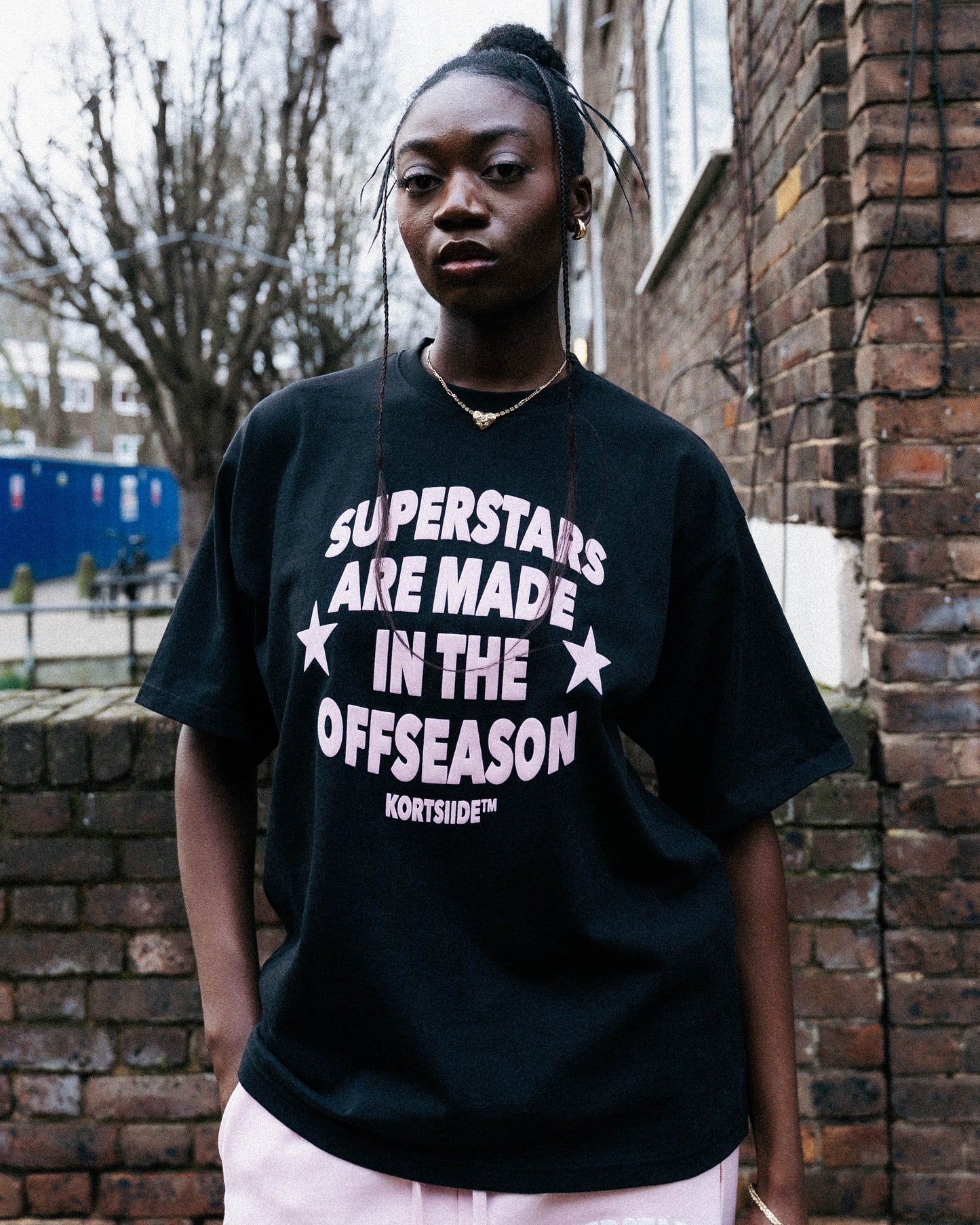 SUPERSTAR CLASSIC T-SHIRT BLACK | CLOUD PINK