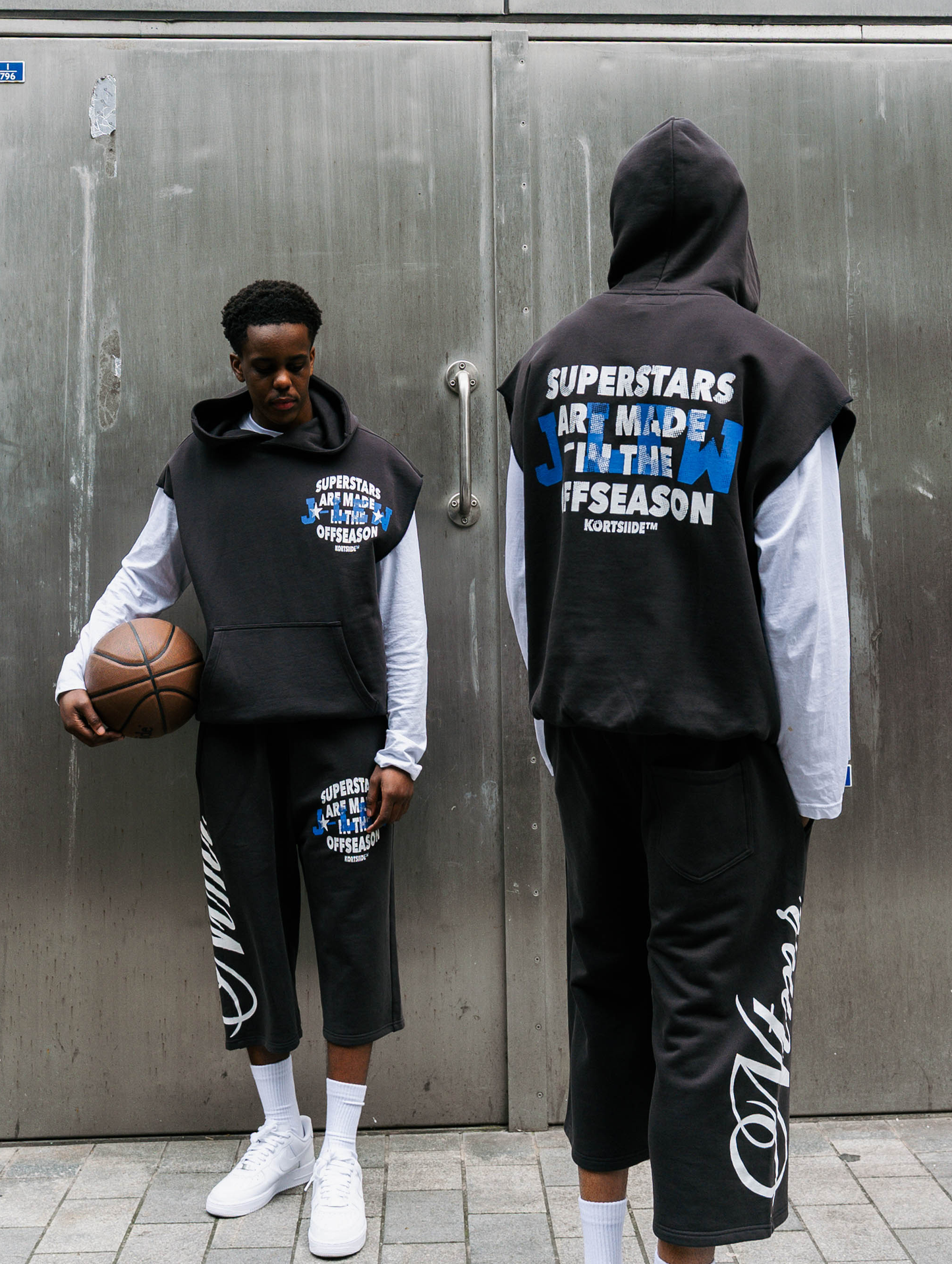 SUPERSTAR JLEW D1 SLEEVELESS HOODIE | GREY