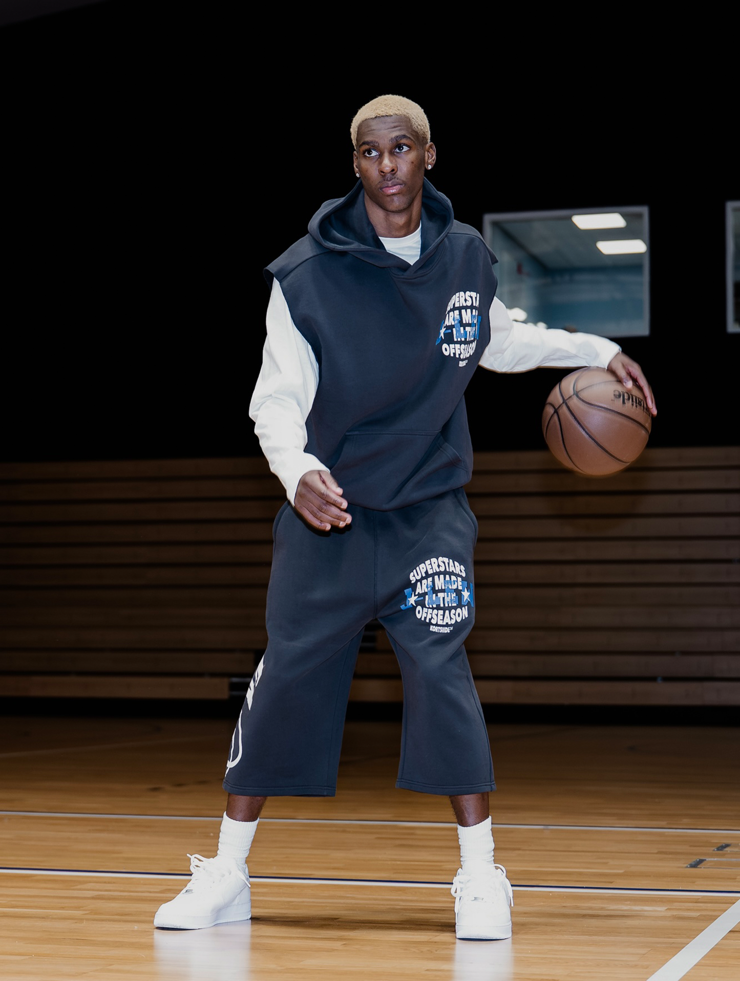 SUPERSTAR JLEW D1 SLEEVELESS HOODIE | GREY