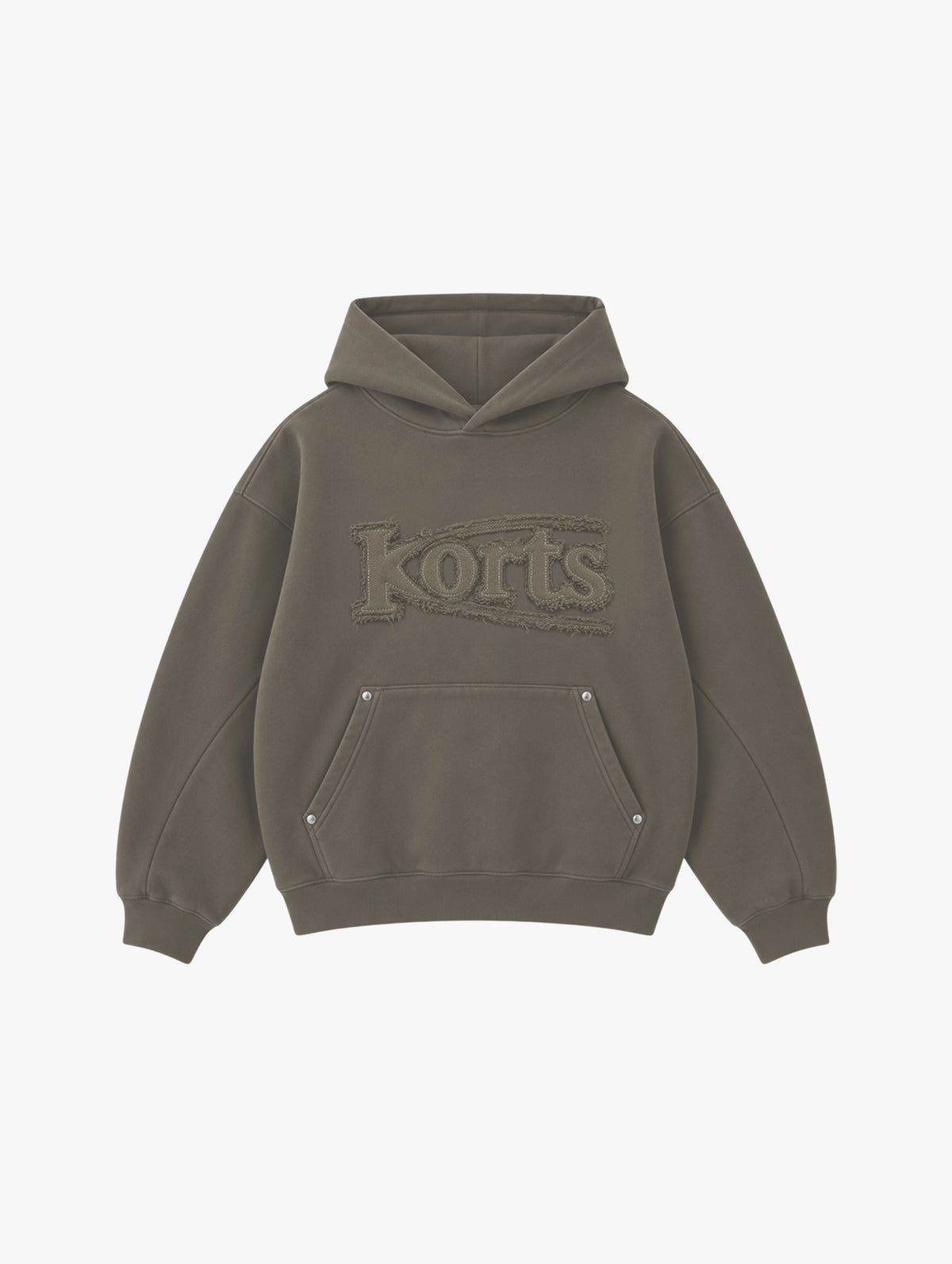 PRE-ORDER KORTS PATCHWORK HOODIE | KHAKI
