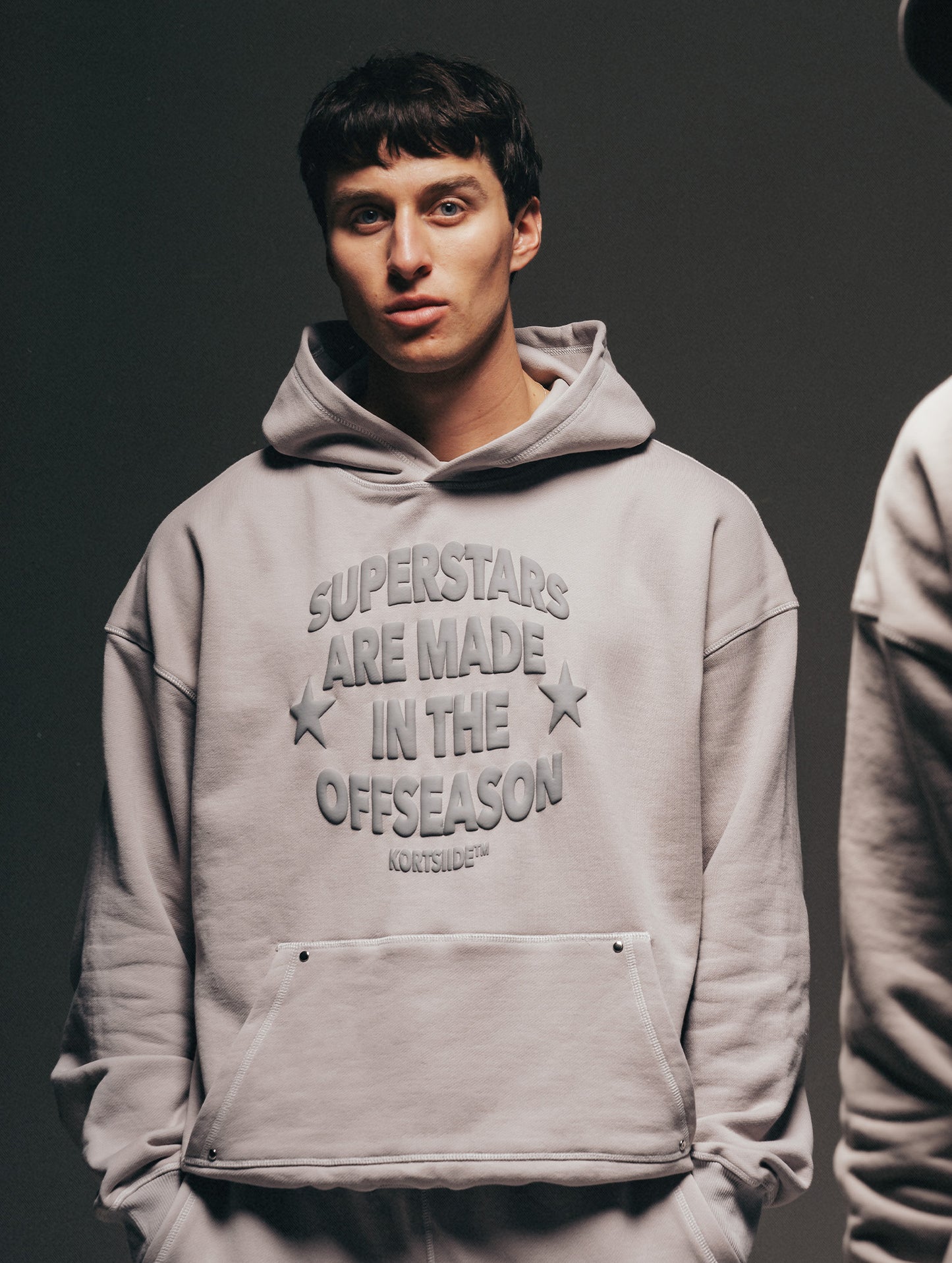 SUPERSTAR STITCHED HOODIE | DUSK GREY