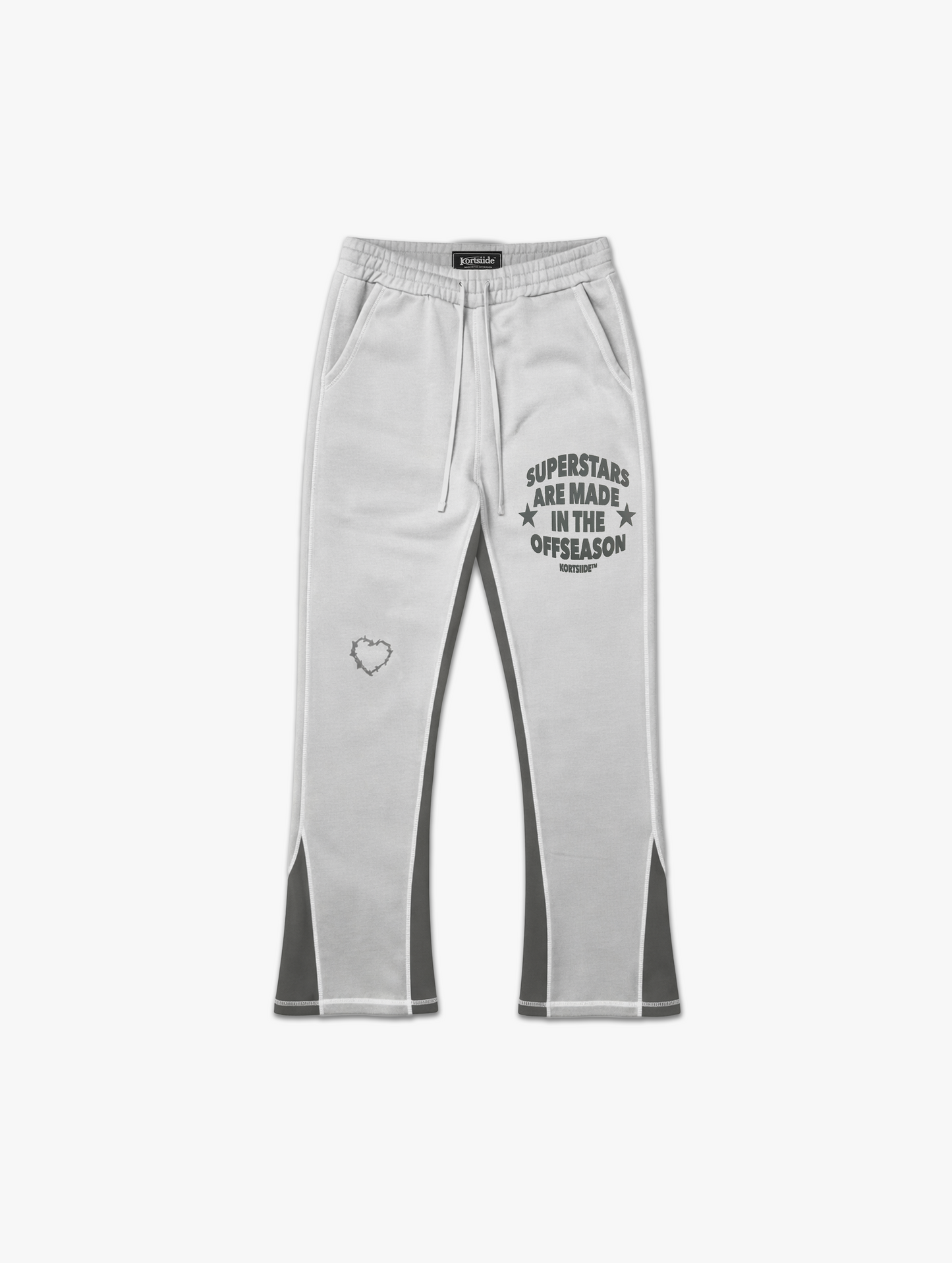 SUPERSTAR STITCHED FLARED JOGGER | DUSK GREY