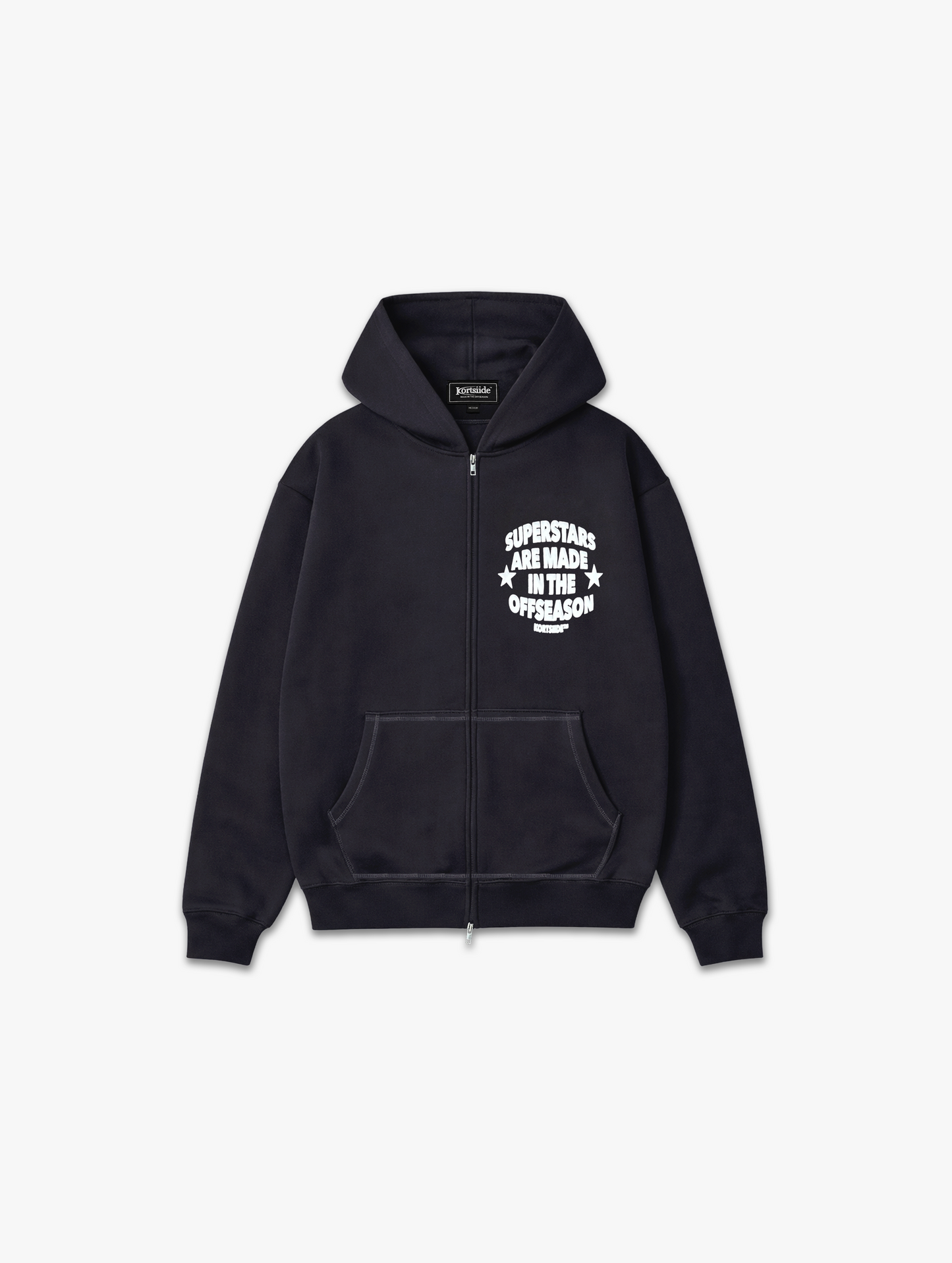 SUPERSTAR ZIP-THROUGH HOODIE | CHARCOAL GREY