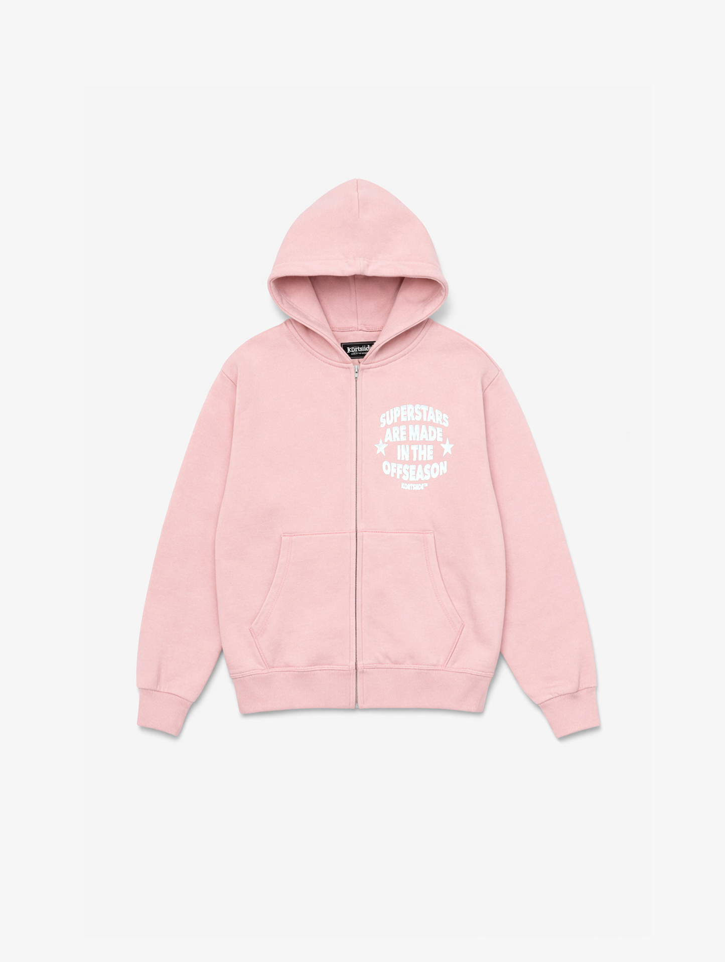 SUPERSTAR ZIP-THROUGH HOODIE | CLOUD PINK
